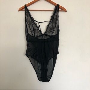 Women's lace mesh bodysuit